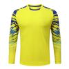Kids Boys Football Goalkeeper Uniform Protection Padded Elbows Goalie Tops Stylish Print Long Sleeves Quick-Drying Sport T-shirt