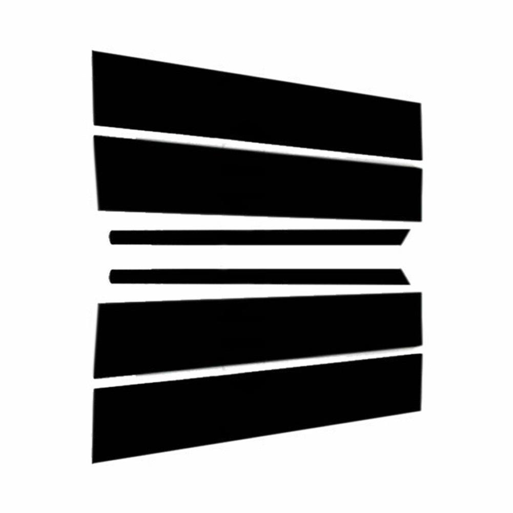 Carbon Fiber Black Car Window Door Column BC Pillar Post Cover Trim Fit For Ford Explorer 2011- Mirror Effect PC