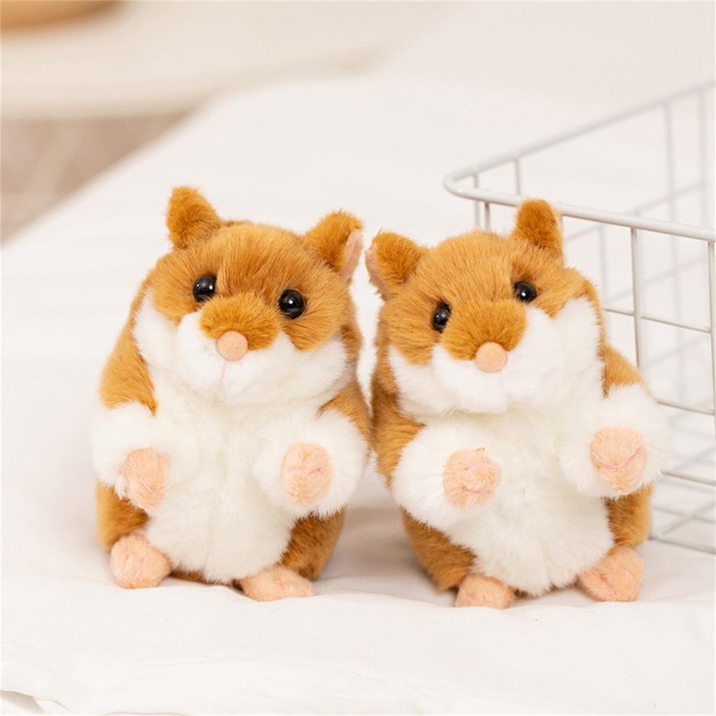 Cartoon- Realistic Standing Hamster Plush Toy, Hamster And Mouse Doll, Children's Comforting And Companionship Stuffed Animal.