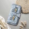 Cute Bird Print Purse Funny Quote Faux Leather Wallet Casual Card Holder