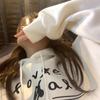 Sudadera con capucha coreana para mujer: Jersey holgado, que reduce la edad, de manga larga para otoño/invierno 2025 - Talla grande, estilo casual