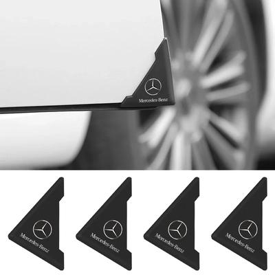 2Pcs Silicone Car Front Door Corner Anti-Collision Protector Cover Stickers For Mercedes Benz AMG A C E GLC Clase CLA W205 W221