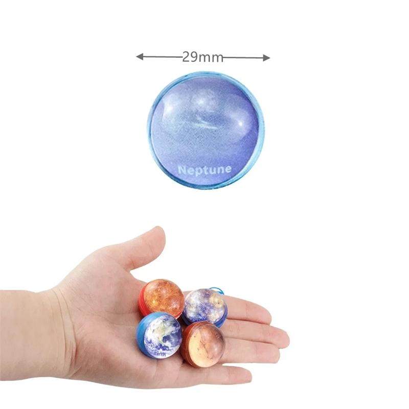 12Pcs Starry Sky Elastic Ball Toy Children Colored Boy Bouncing Ball Rubber Kids Sport Games Elastic Jumping Ball Gift