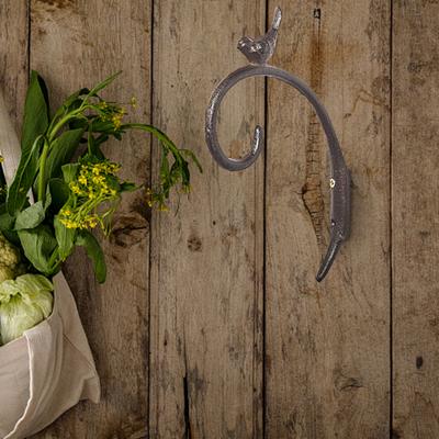 Retro Plant Hanging Bracket Anti-deform Iron Bird Feeders Wall Plant Hook for Lanterns