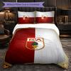 FC Augsburg FC Themed Bedding 3Pcs Duvet Cover Set Decorative Bed Linen For Teen Room Home Decoration