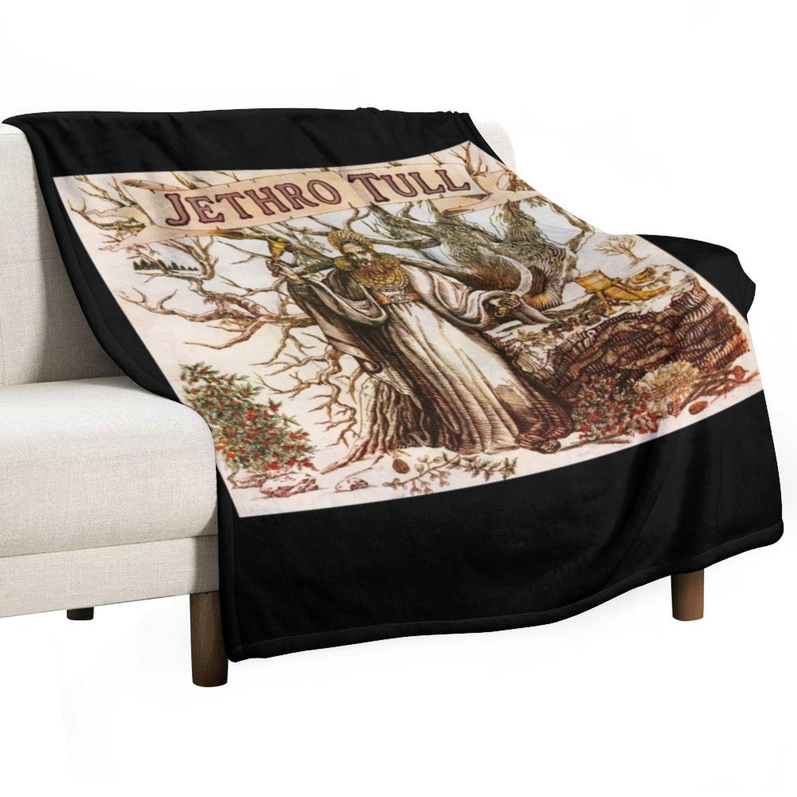 

JETHRO TULL Rock Band Memories Throw Blanket Sofa Throw Plush Furry Thins Blankets 30x40in