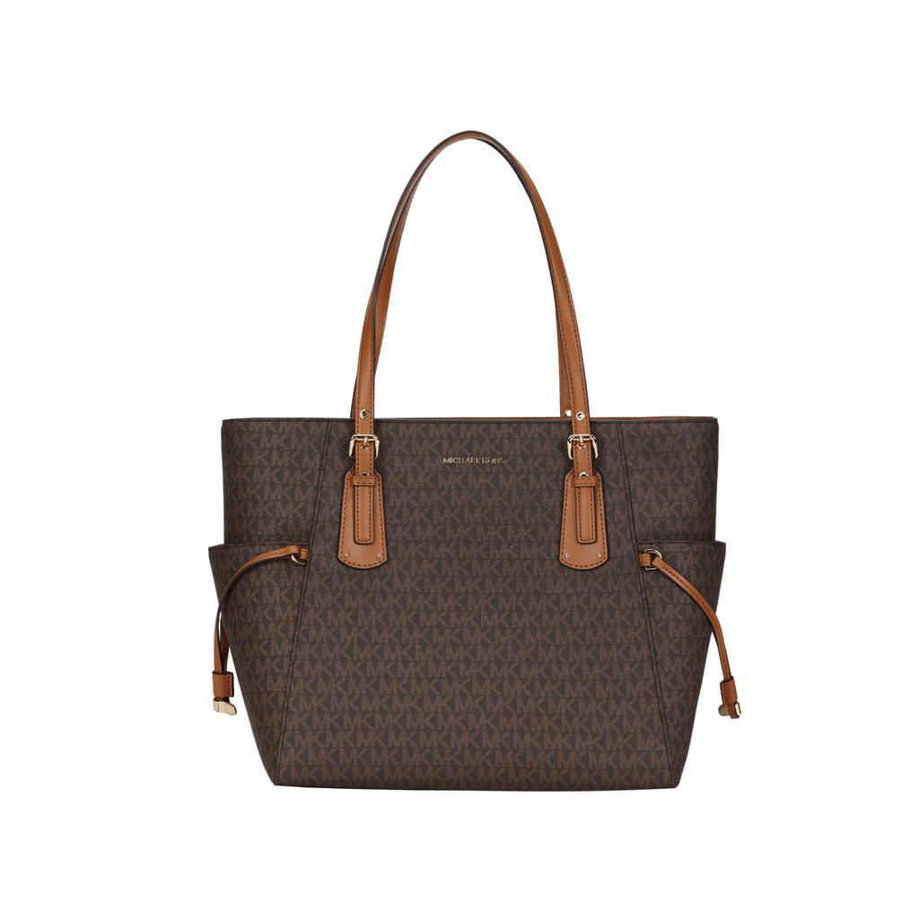 MICHAEL KORS Artificial Leather Tote Bag, Shopping Bag, Handbag, Shoulder Bag Medium Women's Acorn Brown 30T8GV6T4B-BROWN