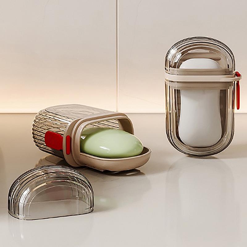 Portable Soap Dish Sealed Storage Box Waterproof Travel Home Bathroom Soap Box Camping Portable Storage Soap Box