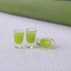 5Pcs Mini Dollhouse Cute Resin Juice Play Food Decorative Toys