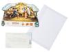 Paper Christmas Nativity Scene, Large with Glitter