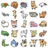100 Cartoon Animal Stickers: Cute Waterproof Decorative Stickers for DIY Phone Cases & Journals