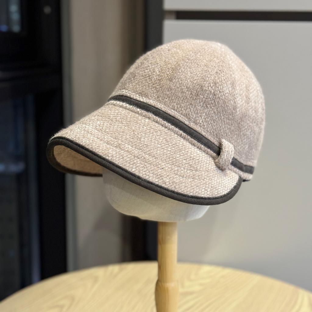 Mink Velvet Autumn and Winter Style Hat Basin Hat Korean Style Warm Fisherman Hat with Irregular Brim Elegant and Versatile