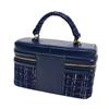 Vintage Square Chains Shoulder Bag for Women Elegant Woolen Box Crossbody Bag Luxury Brand Fashion