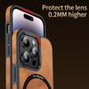 Luxus Leder Telefon Fall Für Iphone 14 13 12 Pro Max Magnetische Magsafe Drahtlose Chargin Silikon Handy Abdeckung Funda