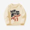 Kids Long Sleeve T-Shirt Boys Fall Winter Cartoon Animal Print Crew Neck Top Soft Cotton Pullover 3-8 Years