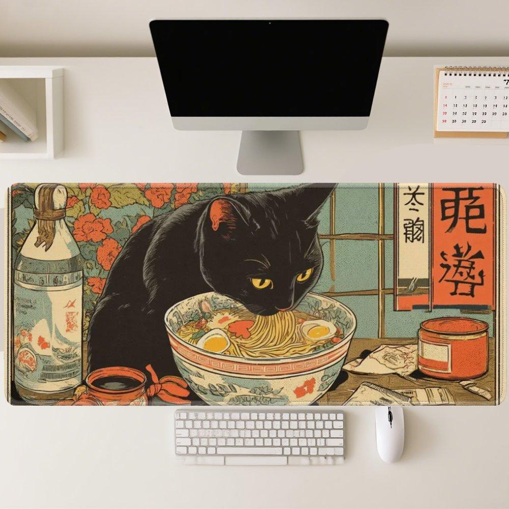 D Flat Large Gaming Mouse Pad Extra Big Extended Desk Mat Waterproof NonSlip Computer Keyboard Pad for Home Office