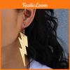 Geometric Metal Earrings With Gold Finish For Women And Daily Wear
