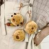 New Capibala Coin Purse Cartoon Mini Plush Capybara Pendant Portable Headset Bag Coin Storage Bag