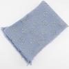 LOUIS VUITTON Escalp Logo Mania Shine Scarf M71166 light blue wool Women Used