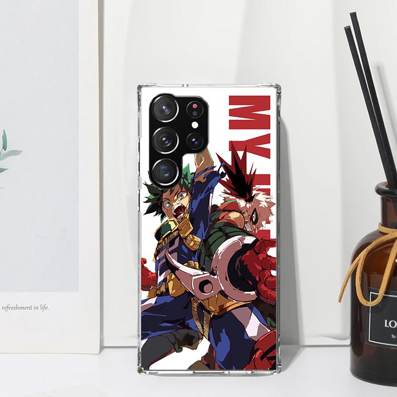 

My Hero Art Phone Case For Samsung Galaxy S25 S24 S23 S22 Ultra S21 FE S20 Plus S10 + S10E Art Fundas Back Cover S24 S23 S22 S21 Samsung S21 Plus