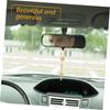 Baluue Blue Pearl Decorative Car Mirror Decorative Flower Pendant