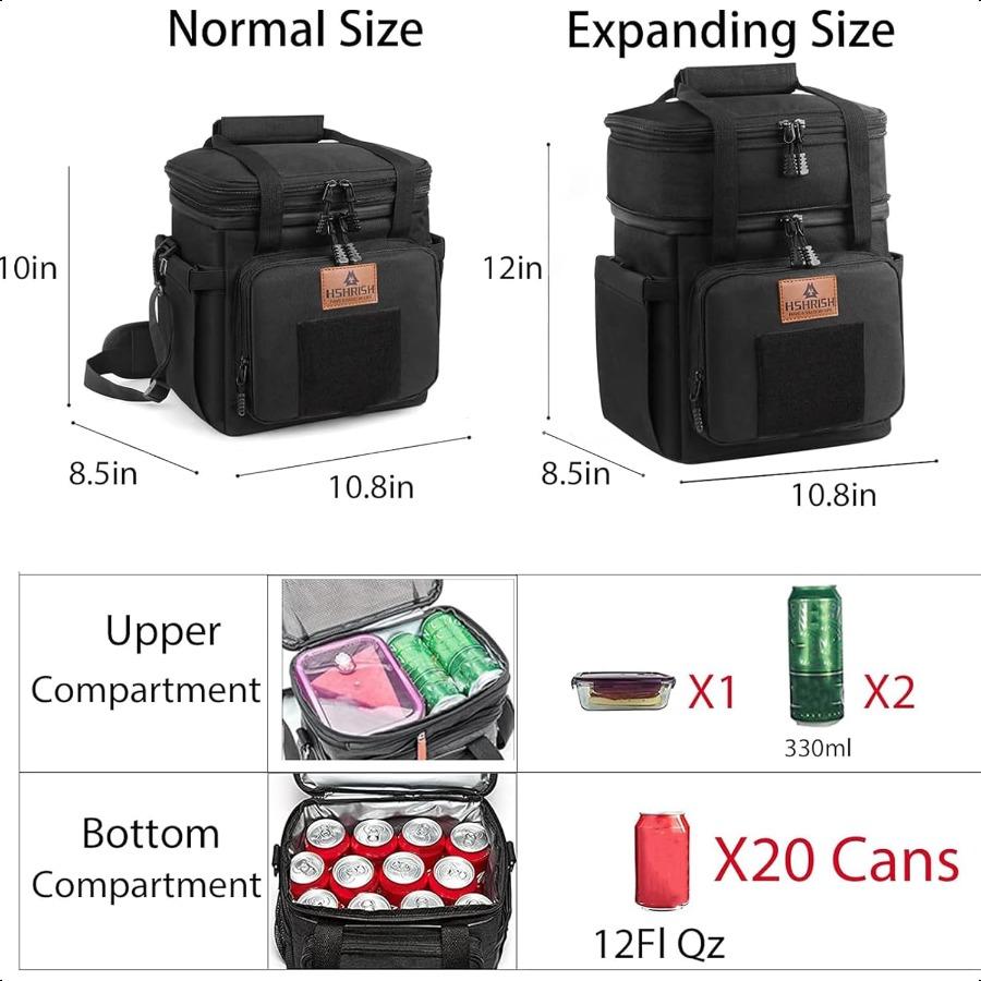 

Тактический ланч-бокс HSHRISH Большой расширяемый изотермический ланч-бэг Прочный водонепроницаемый герметичный сумка-холодильник для взрослых мужчин женщин Wo United States