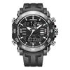 LIGE Military Mens Watches Top Brand Luxury Sport Watch Men Waterproof Digital Alarm Watch For Men Dual Display Quartz Clock+Box