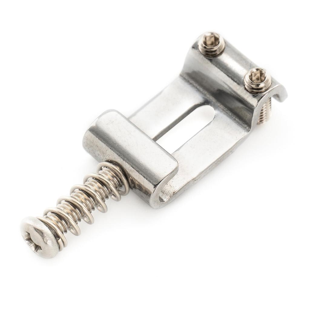 Musiclily Ultra 11.2mm Pitch Hardened Steel Bridge Saddles for Vintage Stratocaster Electric Guitars, Chrome (Set of 6)