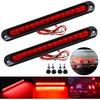 2 Pack 10" 15 LED Trailer Identification Light 9 To 30-Volt, LED Stop Turn Tail Light Assembly Third Brake Bar Strip Rear Marker Light IP67