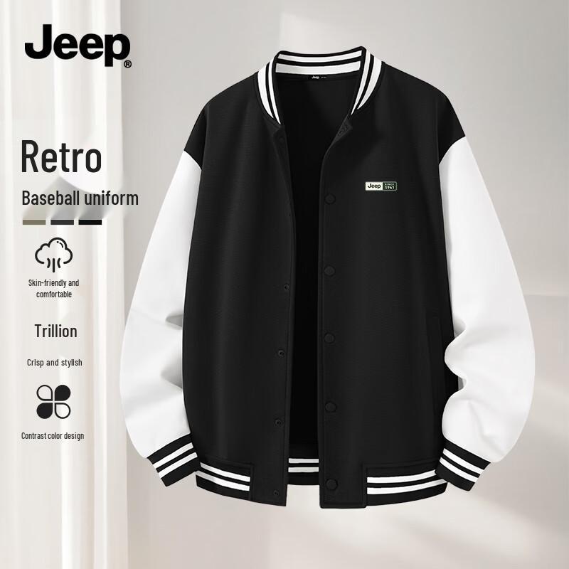 

Jeep Men s Colorblock Baseball Jacket 2XL
