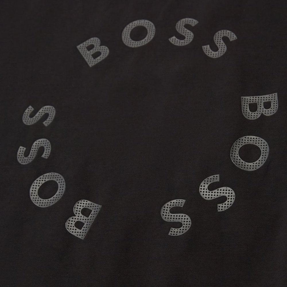 HUGO BOSS T-Shirts Men's Black Crew Neck Moderate Straight Fit 50488831-001