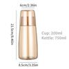 750/850ml Clear Bedside Water Carafe Set with Tumbler Glass for Bedroom Nightstand, Night Water Carafe with Glass, with Cup Set
