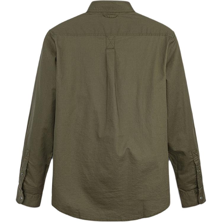 Timberland Comfortable Soft Skin-Friendly Versatile Long Sleeve Shirt Men shirts Army-Green A69RQ-A58