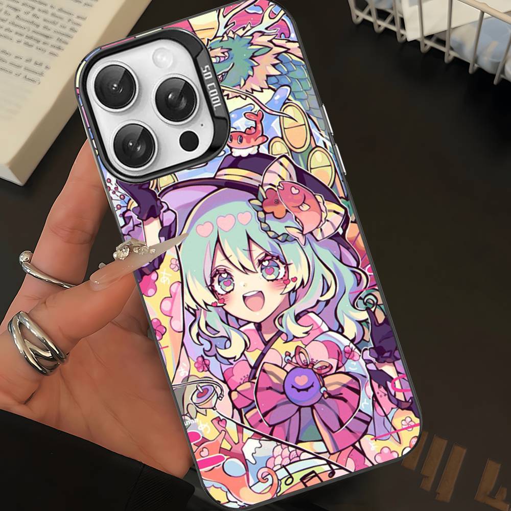 Classic Game Touhou Project Phone Case For IPhone 17 16 15 14 11 12 13 Pro Max Plus Pro Colored Silver Cover
