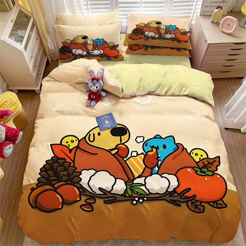 Cartoon Capoo Bedding Set Cute Bugcat Capoo Duvet Cover best Gifts Children Bedroom Quilt Cover Boy Girl Bed