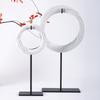 Modern Chinese Twisted Wire Ring Ornament - Creative Living Room Decor
