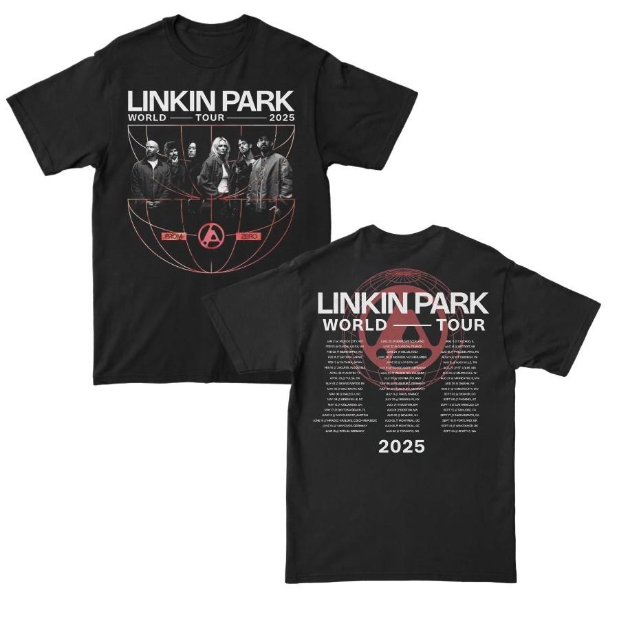 Linkin Park From Zero World Tour 2025 August September T-shirt Merch XXL