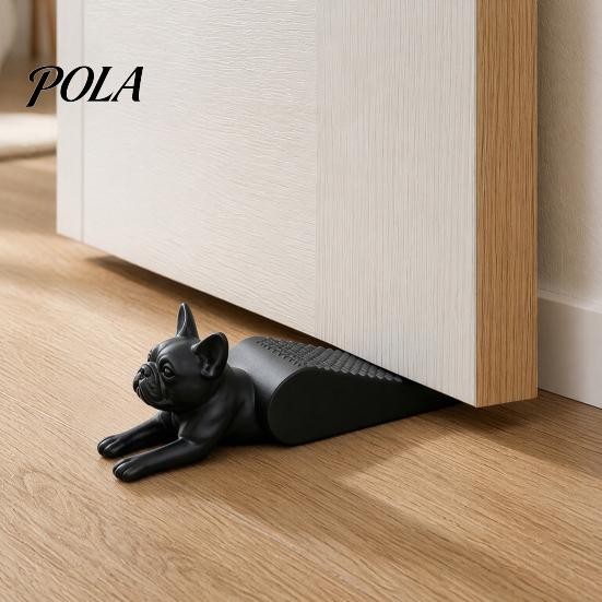 Room Accessories French Bulldog Door Stopper Wedge, 3D Printed Dog Shape Doorstop, Animal Doorstop Anti-slip No Drilling Floor for Home Office Bedroom