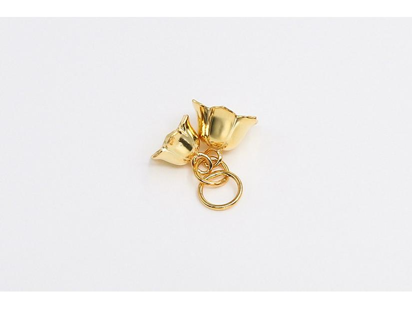 

Подвеска-шарм в стиле Чжоу из стерлингового серебра 925 пробы «Два ландыша» для DIY ожерелья/браслета.