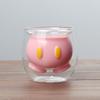 Glass Cup, Double-layer Dessert Cup, Juice Cup, Beverage Coffee Cup, Creative Glass Cup, Cartoon, Children's Gift
