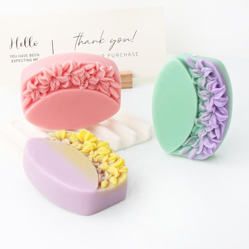Soap Mould Resin Casting Molds DIY 3D Silicone Mould Cylinder Cake Mold Silicone Mold Handicrafts for Candle Soap Making