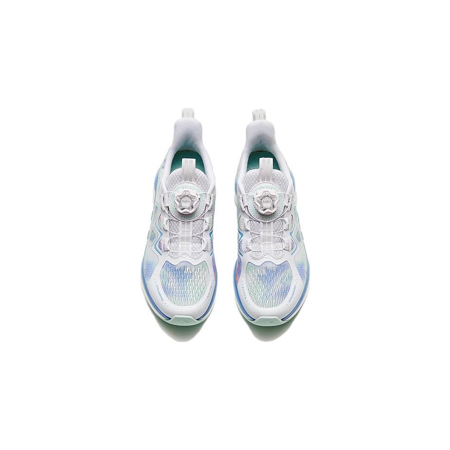 Anta Kids Wind Chaser 5.0 Sports Test Non-Slip Durable Low-Top Running Shoes Kids sneaker Light-Blue White 322325516H-2
