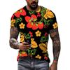Moda Nuovo Retro Stile nazionale magliette grafiche Tendenza estiva Uomo Casual streetwear Personalità harajuku Stampa O-Collo Tees Top