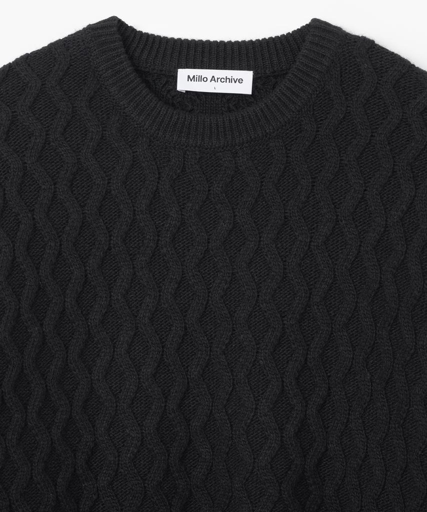 MILLO ARCHIVE Draft Rhombus Knit [Black]