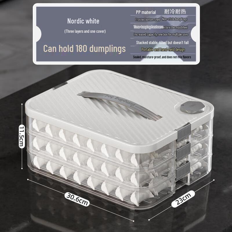 Boîte de conservation MinNai pour raviolis et wontons au congélateur