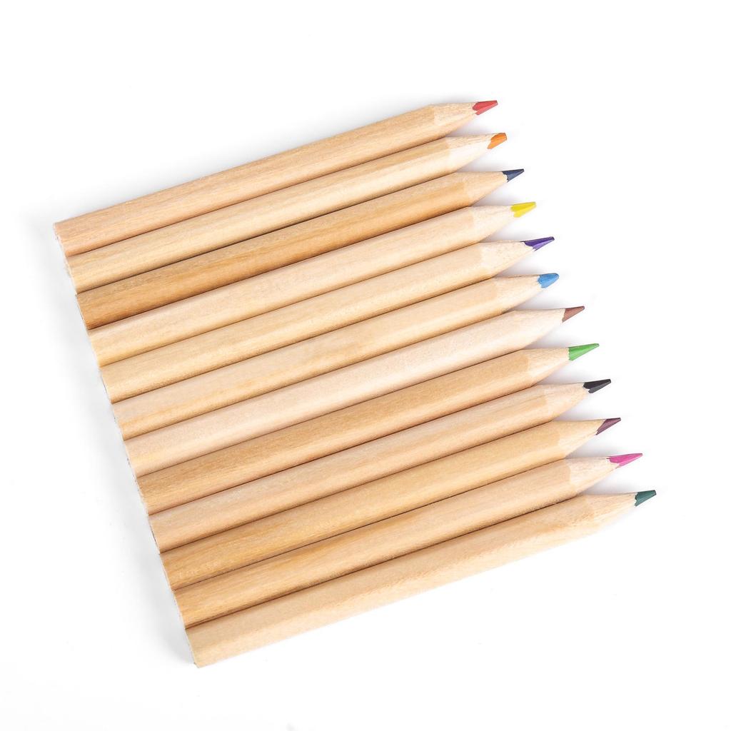 Matite da Disegno Mini da 12 Colori per Bambini in Scatola Kraft