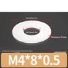 Rondella Piana Isolante in Gomma Nylon Plastica Ultra-Sottile, M3-M24