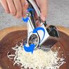 Drehreibe Handdrehreibahle Käseschneider Hobel Raspel mit Edelstahl-Trommel zum Reiben von Hartkäse Schokolade Nüssen