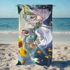 Genshin Impact Zibai Towel Beach Quick Dry Soft Pool Towels Gift for Travel Gym Shower Camping Sports