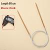 Bamboo & Stainless Steel Circular Knitting Needles - Handmade Tools for Sweater, Yarn, Crochet, and Straight Needles.
